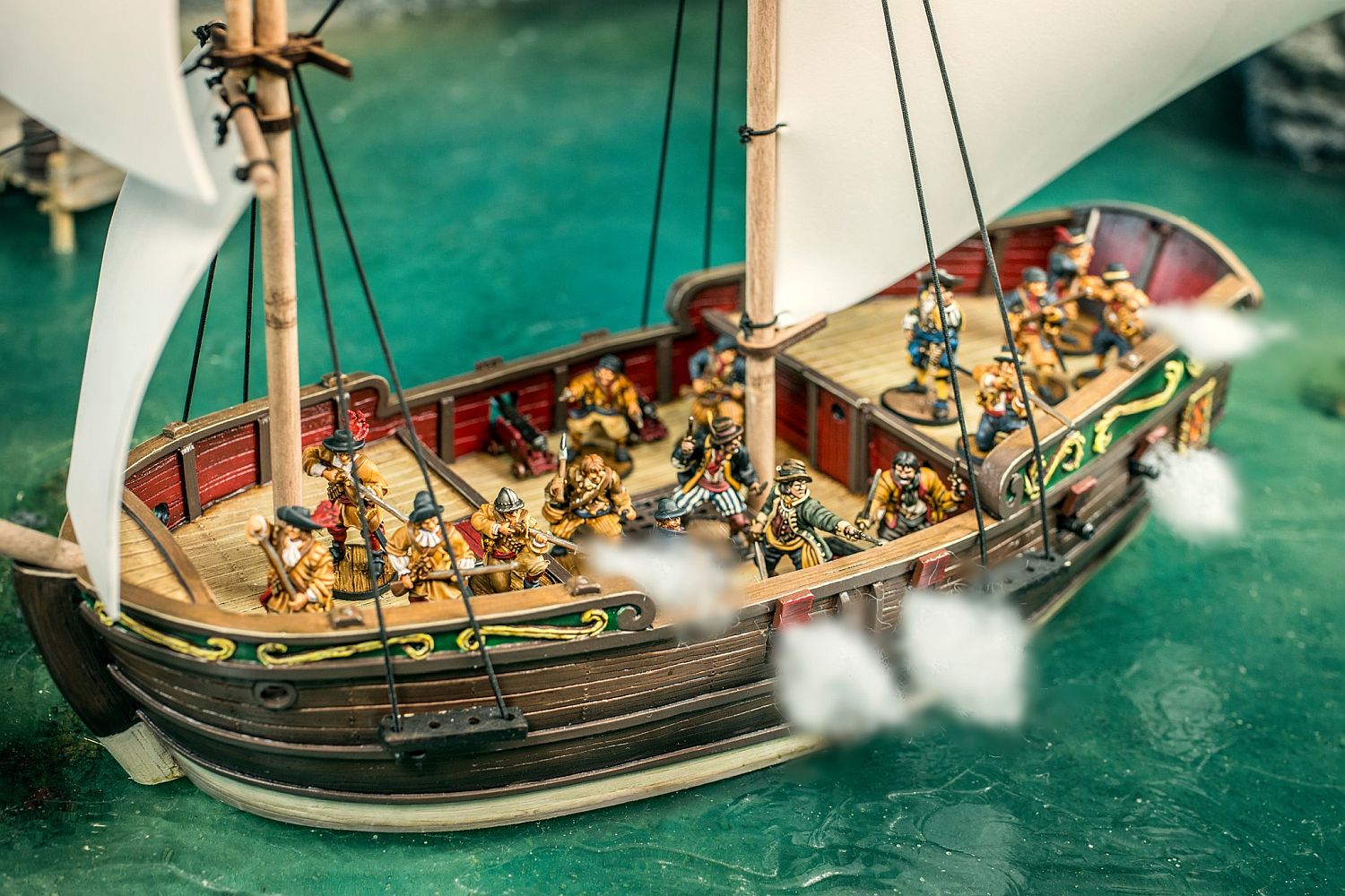 firelock games blood and plunder Tartana Sails Set