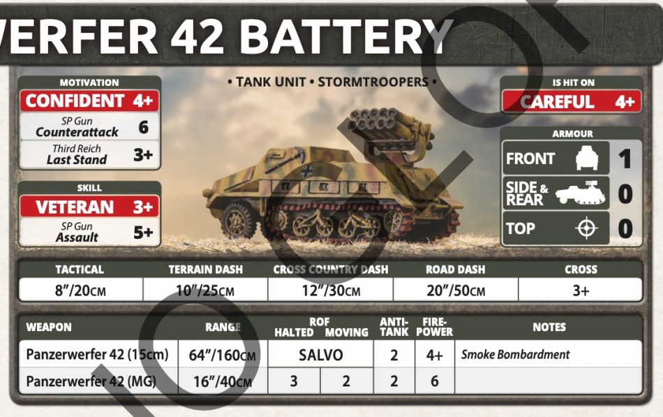 Flames Of War German Panzerwerfer 42 Battery 2 sets of 4 