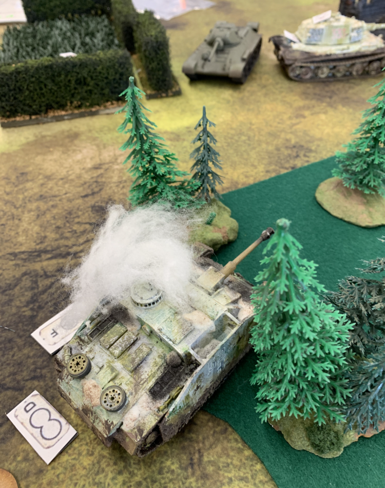 The STuG is destroyed