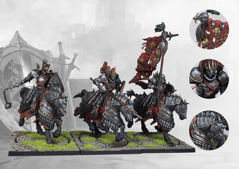 image of three knights of the Crimson Tower order