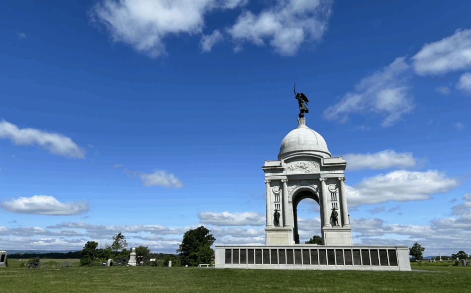 The Pennsylvania monument at Gettysburg