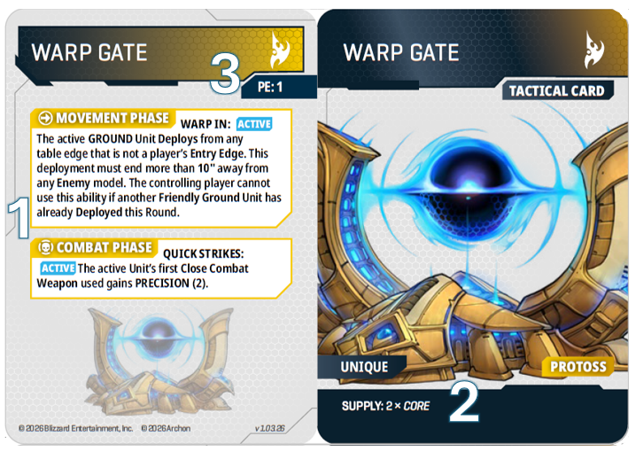 Warp Gate tactical card